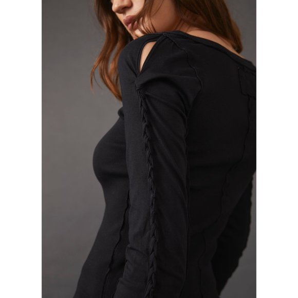 Free People Daisy Chain Cuff / Black - worn once - Picture 7 of 9